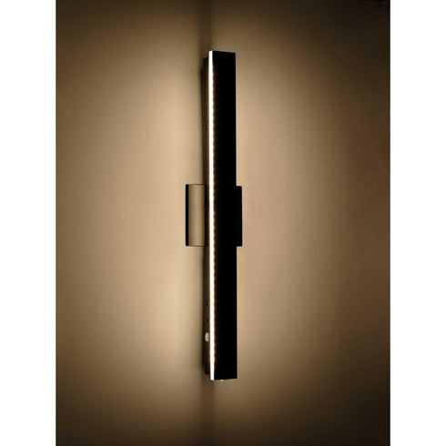 Progress Z-2040 LED Z 2040 Collection LED in Matte Black Contemporary Medium Outdoor Wall Light Model: P560367-31M-CS