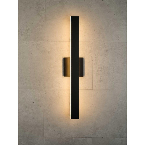 Progress Z-2040 LED Z 2040 Collection LED in Matte Black Contemporary Medium Outdoor Wall Light Model: P560367-31M-CS