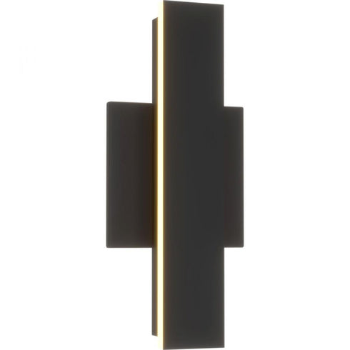 Progress Z-2040 LED Z 2040 Collection LED in Matte Black Contemporary Small Outdoor Wall Light Model: P560366-31M-CS