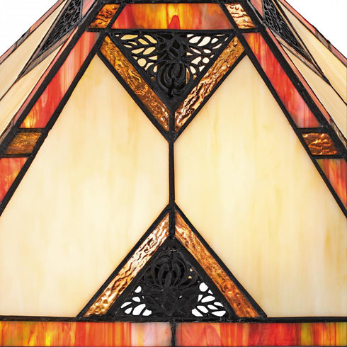 Quoizel Aiden 2 Light in Matte Black Table Lamp Model: TF6816MBK