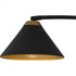 Quoizel Alscott 2 Light in Matte Black Linear Chandelier Model: ALS252MBK