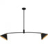 Quoizel Alscott 2 Light in Matte Black Linear Chandelier Model: ALS252MBK
