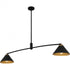 Quoizel Alscott 2 Light in Matte Black Linear Chandelier Model: ALS252MBK