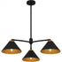 Quoizel Alscott 3 Light in Matte Black Chandelier Model: ALS5032MBK