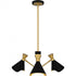 Quoizel Arden 3 Light in Matte Black Chandelier Model: ADN5026MBK