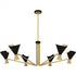 Quoizel Arden 6 Light in Matte Black Chandelier Model: ADN5052MBK