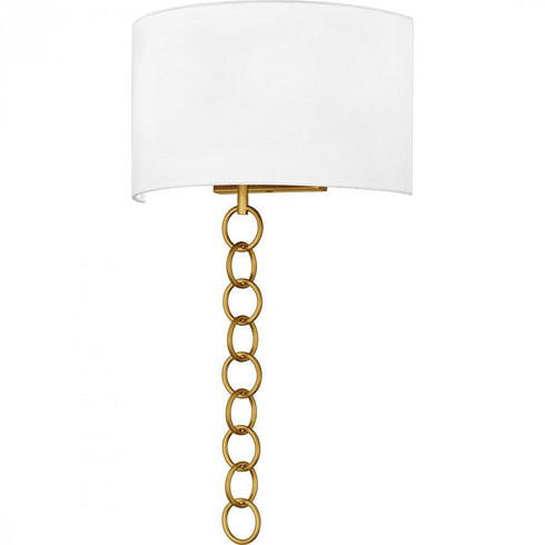 Quoizel Baynes 2 Light in Brushed Gold Wall Sconce Model: QW6798BRG