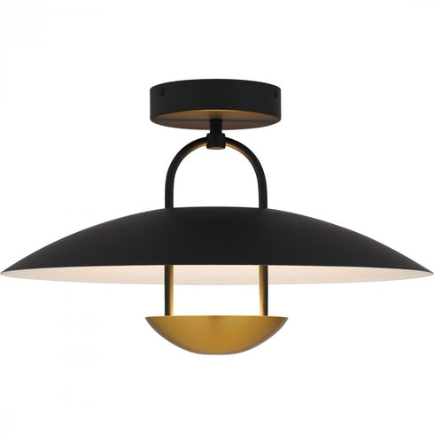 Quoizel Bingham in Brushed Gold Semi Flush Mount Model: BIN1718BRG