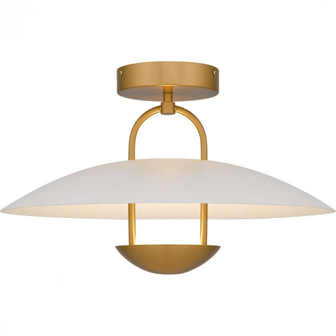 Quoizel Bingham in Brushed Gold Semi Flush Mount Model: BIN1718BRG