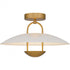 Quoizel Bingham in Brushed Gold Semi Flush Mount Model: BIN1718BRG