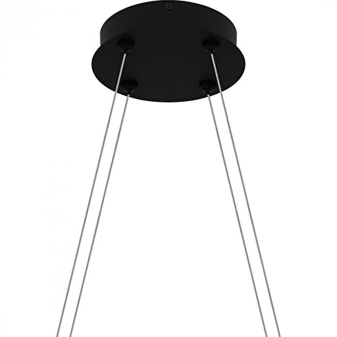 Quoizel Byrnes in Matte Black Linear Chandelier Model: BYS640MBK