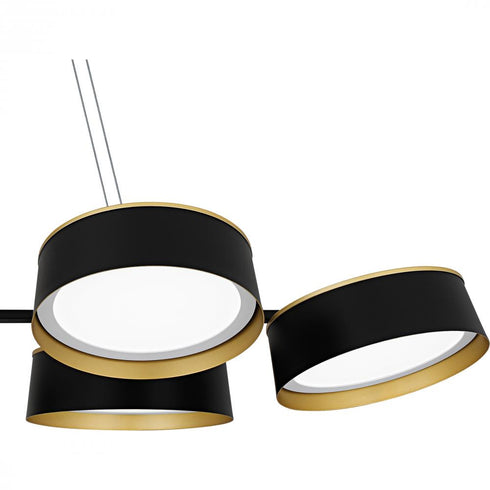 Quoizel Byrnes in Matte Black Linear Chandelier Model: BYS640MBK