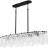 Quoizel Cassidy 5 Light in Matte Black Linear Chandelier Model: CAS543MBK