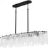 Quoizel Cassidy 5 Light in Matte Black Linear Chandelier Model: CAS543MBK