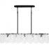 Quoizel Cassidy 5 Light in Matte Black Linear Chandelier Model: CAS543MBK