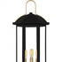 Quoizel Crestfield 3 Light in Matte Black Outdoor Post Lantern Model: CFD9010MBK