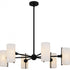 Quoizel Curran 6 Light in Bronze Gold Chandelier Model: CRR5036BGD