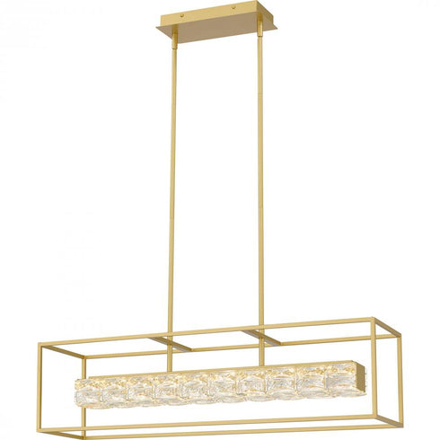 Quoizel Dazzle Island Chandelier in Soft Gold Finish Model: PCDZ136SGD