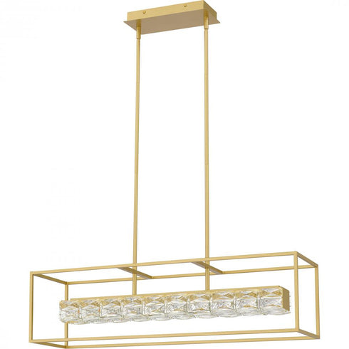 Quoizel Dazzle Island Chandelier in Soft Gold Finish Model: PCDZ136SGD