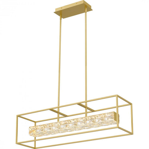 Quoizel Dazzle Island Chandelier in Soft Gold Finish Model: PCDZ136SGD