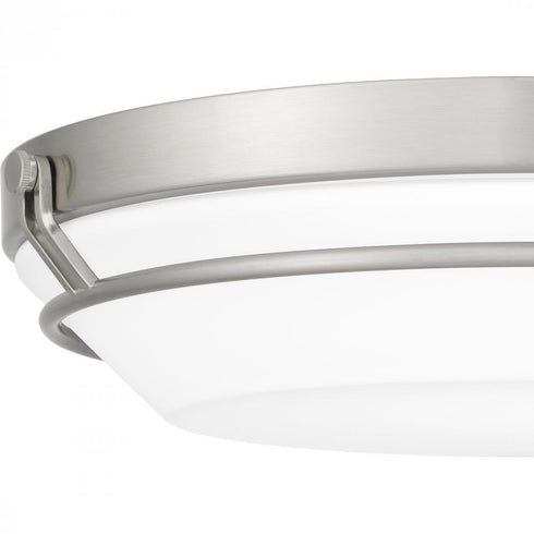 Quoizel Dunbar Flush Mount in Brushed Nickel Finish Model: DNB1616BN