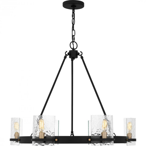 Quoizel Gloucester 6 Light in Matte Black Chandelier Model: GLC5028MBK