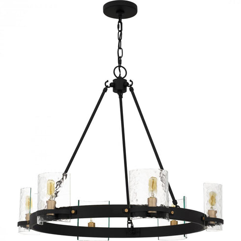 Quoizel Gloucester 6 Light in Matte Black Chandelier Model: GLC5028MBK
