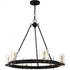 Quoizel Gloucester 6 Light in Matte Black Chandelier Model: GLC5028MBK