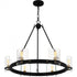 Quoizel Gloucester 6 Light in Matte Black Chandelier Model: GLC5028MBK