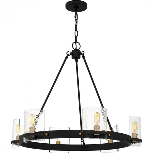 Quoizel Gloucester 6 Light in Matte Black Chandelier Model: GLC5028MBK
