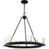 Quoizel Gloucester 6 Light in Matte Black Chandelier Model: GLC5028MBK