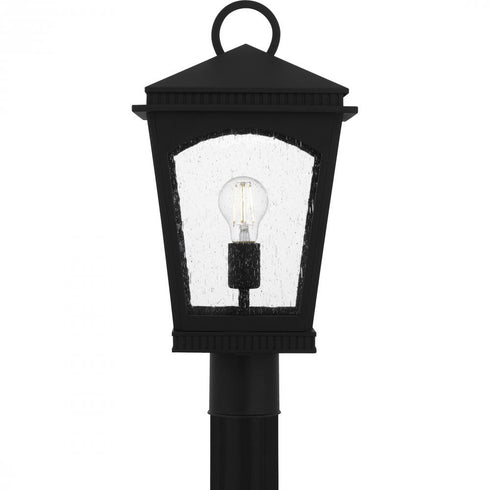 Quoizel Huck 1 Light in Earth Black Outdoor Post Lantern Model: HUK9010EK