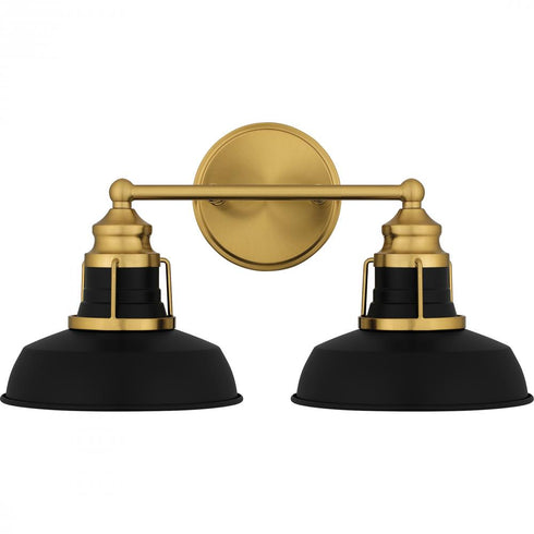 Quoizel Huxley Bath Light in Aged Brass Finish Model: HUX8616AB