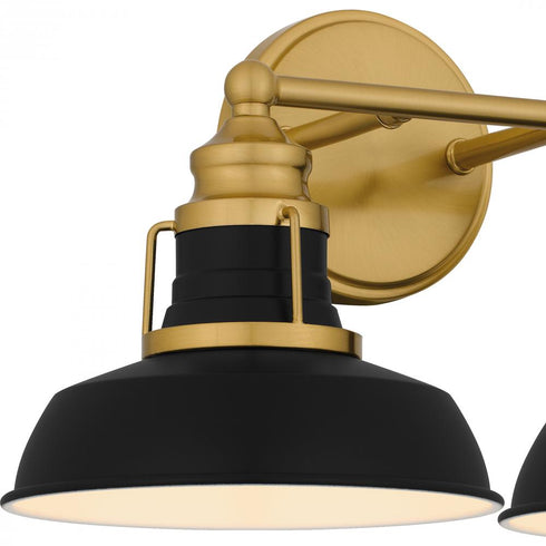 Quoizel Huxley Bath Light in Aged Brass Finish Model: HUX8616AB
