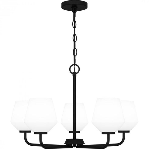 Quoizel Nielson Chandelier in Matte black Finish Model: NIE5025MBK