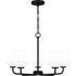 Quoizel Nielson Chandelier in Matte black Finish Model: NIE5025MBK