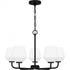 Quoizel Nielson Chandelier in Matte black Finish Model: NIE5025MBK