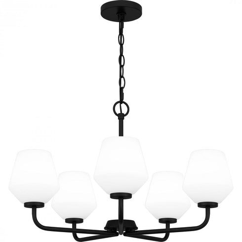 Quoizel Nielson Chandelier in Matte black Finish Model: NIE5025MBK