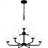Quoizel Nielson Chandelier in Matte black Finish Model: NIE5028MBK