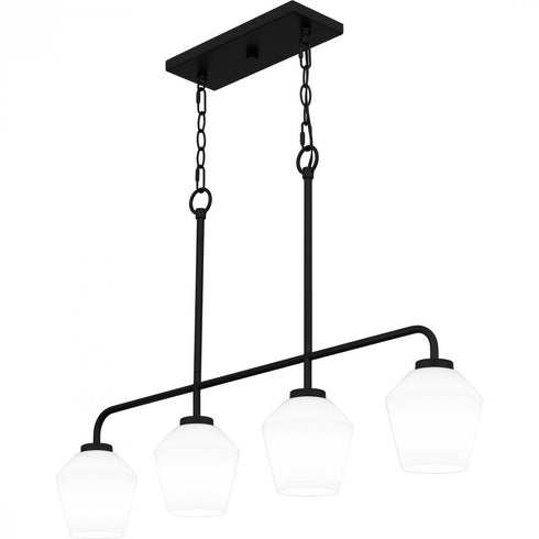 Quoizel Nielson Island Chandelier in Matte black Finish Model: NIE436MBK