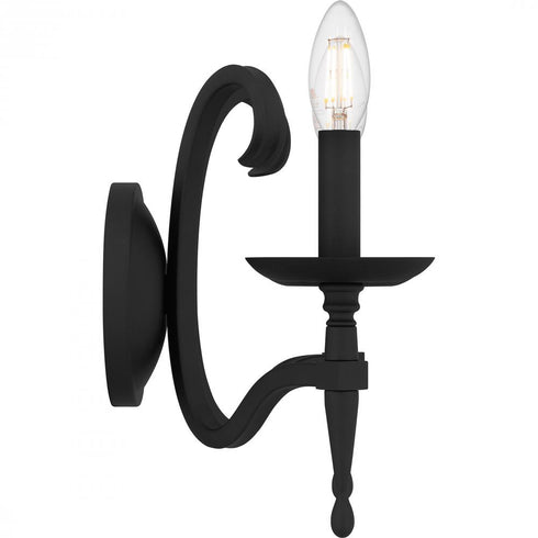 Quoizel Octavia Wall Sconce in Earth Black Finish Model: OCA8714EK