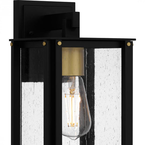 Quoizel Robbins Outdoor Lantern in Matte black Finish Model: ROB8406MBK