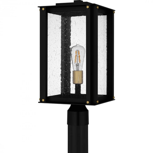 Quoizel Robbins Outdoor Lantern in Matte black Finish Model: ROB9009MBK