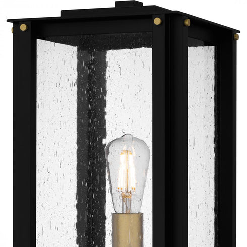 Quoizel Robbins Outdoor Lantern in Matte black Finish Model: ROB9009MBK