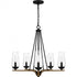 Quoizel Rochester Chandelier in Matte black Finish Model: ROC5025MBK