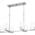 Quoizel Seymour Island Chandelier in Brushed Nickel Finish Model: SEY636BN