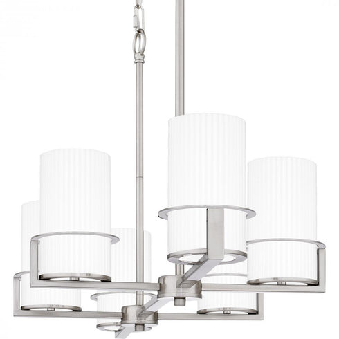 Quoizel Seymour Island Chandelier in Brushed Nickel Finish Model: SEY636BN