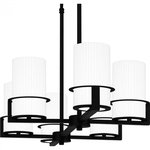 Quoizel Seymour Island Chandelier in Matte black Finish Model: SEY636MBK