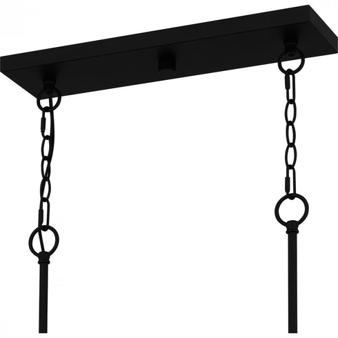 Quoizel Seymour Island Chandelier in Matte black Finish Model: SEY636MBK