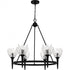 Quoizel Shea 6 Light in Brushed Gold Chandelier Model: SHA5032BRG